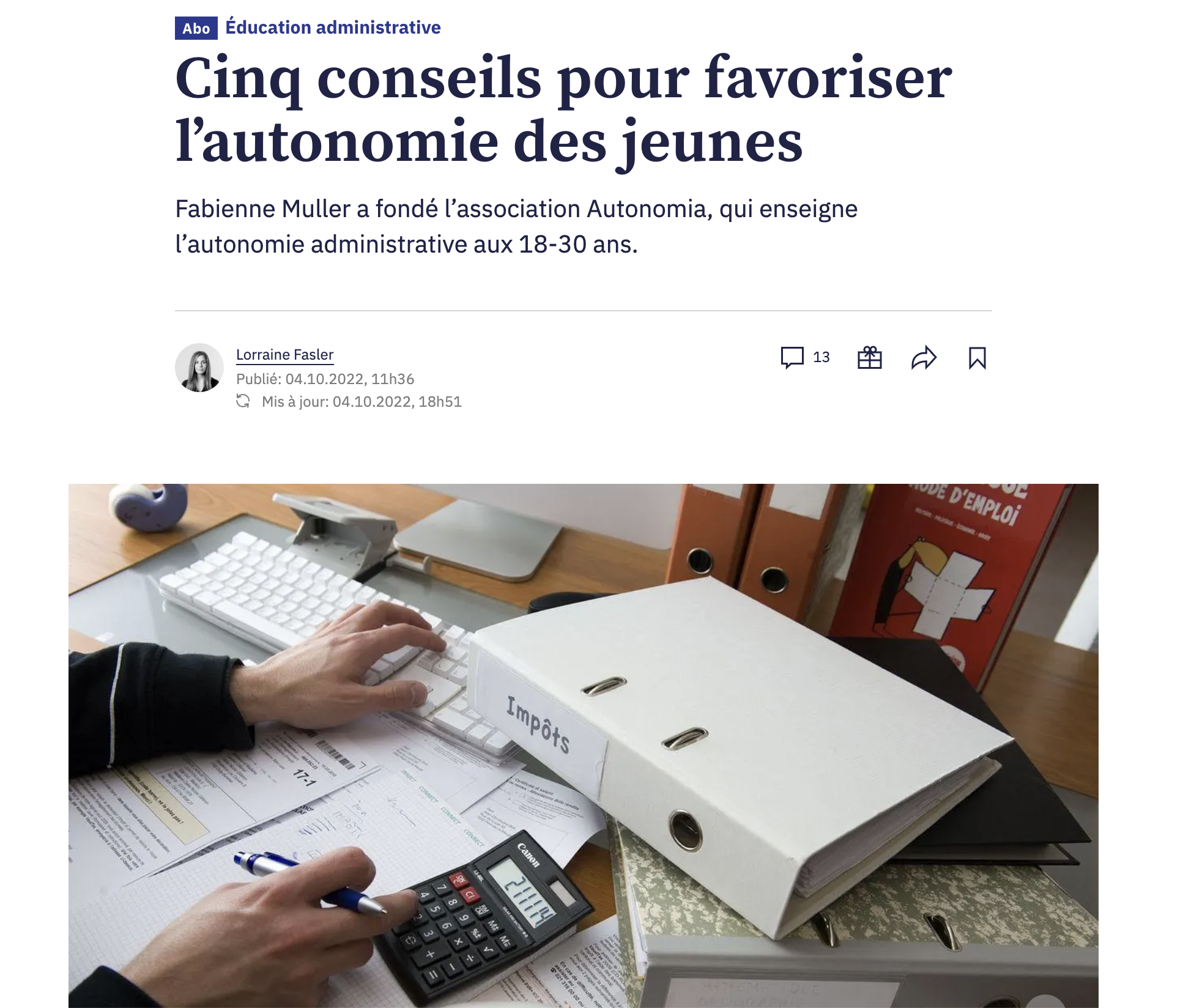 Cinq conseils pour favoriser l’autonomie des jeunes